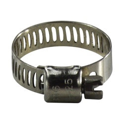350006SS - 316 Stainless Steel Marine Worm Gear Clamp, 6 in Nominal, 5/16 in Min, 7/8 in Max Diameter