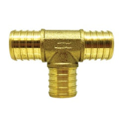 35041CE - 1/2 in PEX Cold Expansion Union Tee Fitting - Lead-Free Brass