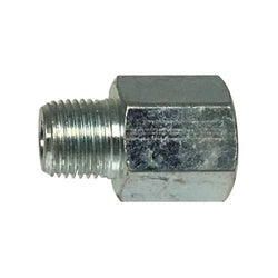 36310 - Carbon Steel 1/8-27 NPTF Adapter Extension, 0.94 in OAL, Zinc-Plated Finish