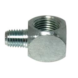 36370 - Zinc-Plated Steel 90-Degrees Elbow Adapter 1/8 in Female NPTF to 1/4-28 SAE-LT