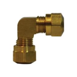 38053 - Brass 90-Degree Elbow Fitting - 3/8 in x 3/8 in for SAE J844 Nylon Tubing
