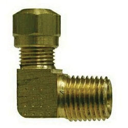 38111 - 90° Elbow Brass Fitting - 3/4 in Tube OD x 3/4 in MNPTF