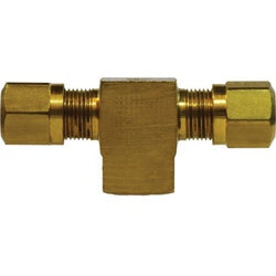 38146 - 5/8 in OD Tube Branch Tee with 1/4 in FIP Connection, Brass Construction