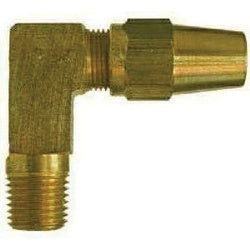 38249 - Brass Long Elbow Fitting, 3/8 in OD x 1/4 in MIP Connection