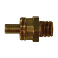 38324 - Brass Adapter Body - 3/8 in Hose x 1/4 in MPT, 125 psi, -400 to 1200 °F