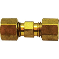 38761 - Brass Union Fitting - 5/32 in Tube OD x 5/32 in Tube OD for SAE J844 Tubing