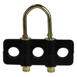 39411 - 1/2 in Durable Plastic 3-Hose Holder for Organized Storage