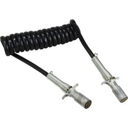 39753 - 8ft 14 AWG Coiled Electric Cable Assembly with Leads on Both Ends