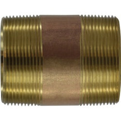 40179 - 2 in MPT x 2 in MPT Brass Pipe Nipple, 48 in, Schedule 40, 125 psi