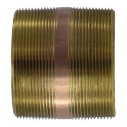 40226 - 4 in MPT Seamless Pipe Nipple, Lead-Free Red Brass, 5-1/2 in Length
