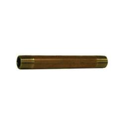 42001 - 1/8 in MPT x 1/8 in MPT Brass Close Nipple, SCH 80/XH