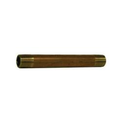 42009 - 5 in Red Brass Nipple, 1/8 in MPT x 1/8 in MPT