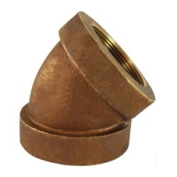 43188 - 45-Degree Bronze Elbow Fitting - 2 in FPT x 2 in FPT, 250 psi Pressure Rating