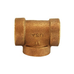 43257 - Brass Pipe Tee 1-1/2 in FIP x 1-1/2 in FIP x 1-1/2 in FIP, 250 psi Pressure Rating
