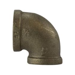 44136LF - 90° Lead-Free Bronze Reducing Elbow - 1-1/2 in FPT x 3/4 in FPT