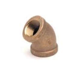 44180LFUSA - 45-Degree Bronze Elbow Fitting, 1/8-in Female NPT x 1/8-in Female NPT