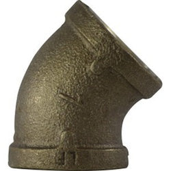 44191LF - 4 in FPT x 4 in FPT Lead-Free Bronze 45-Degree Street Elbow