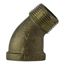 44206LF - 1-1/4 in MPT x 1-1/4 in FPT Lead-Free Bronze 45-Degree Street Elbow