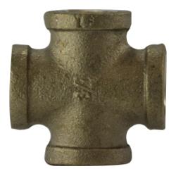 44397LF - 1-1/2 in FPT Lead-Free Bronze Pipe Cross Fitting