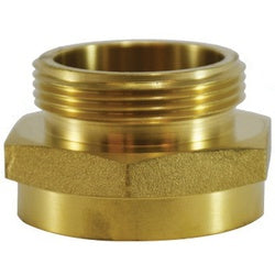 444023 - Brass Female to Male Fire Hose Adapter, 1-1/2 inch NPT to NPSH Connection
