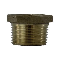 44547LFUSA - Lead-Free Bronze Hex Bushing, 2-1/2 in Male NPT x 3/4 in Female NPT