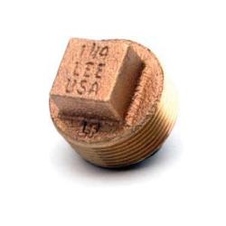 44662LFUSA - 4 in Male NPT Lead-Free Bronze Cored Square Head Plug