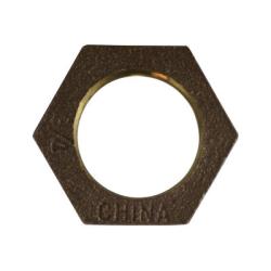 44706 - 1-1/4 in FPT Bronze Hex Locknut, 1.86 in Hex Size