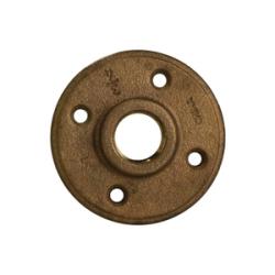44780LF - 1/2 in FPT Lead-Free Brass Floor Flange, 125 lb/psi Rated