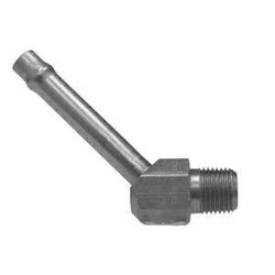 450342 - 1/4-in Beaded Stem to 1/8-in Male NPTF Steel 45-Degree Insert Elbow