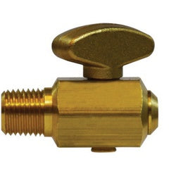 46066 - 1/4 in MIP Brass Drain Cock, 1.73 in Length, 1.41 in Height, 150 psi Rating