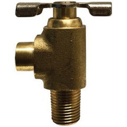 46088 - 5/16 x 1/8 in Brass Bibb Needle Valve, MPT Connection, 150 psi, 32-125°F