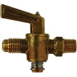 46101 - 1/4 x 1/4 in Male Flared Brass Shut-Off Cock