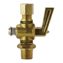 46131 - 1/4 x 1/4 in Brass Shut-Off Cock with Male Compression to MIP Connection