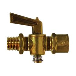 46160 - 1/8 in MIP x FIP Brass Shut-Off Cock, 2.03 in Length, 1.84 in Height, 150 psi
