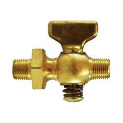 46320 - 1/8 in MIP x MIP Brass Air Cock with Tee Handle, 1.81 in x 1.51 in, 80 psi