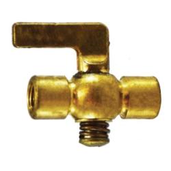 46345 - 1/8 in FIP x FIP Brass Air Cock, 1.94 in Length, 1.68 in Height, Lever Handle, 80 psi Rated