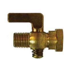46375 - 1/8 in MIP x FIP Air Cock with Brass Body and Lever Handle
