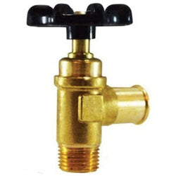 46457 - 3/4 x 3/8 in Forged Brass Truck Valve with Hose Barbed Connection