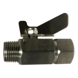 46903SS - 1/4-in Nominal Miniature Ball Valve, MPT x FPT, 316 Stainless Steel