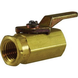 46922A - 1/4 in Female Iron Pipe Miniature Brass Ball Valve, 1000 psig, -40 to 300°F