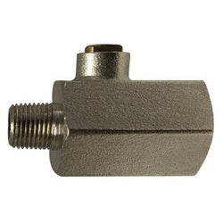 46933S - 1/2 in FPT x MPT Mini Ball Valve, Brass Body, Steel Handle, 450 psi