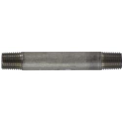 48031 - 1/4 in x 1/4 in Stainless Steel Welded Pipe Nipple, 7 in Long