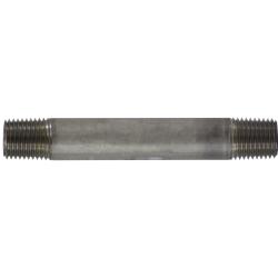 48034 - 1/4 in x 10 in Stainless Steel Welded Pipe Nipple with Male Threads