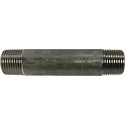 48046 - 3/8 in MPT x 3/8 in MPT Welded Pipe Nipple, 4 in L, 304 Stainless Steel