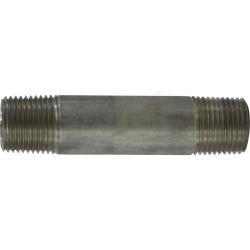 48075 - 1/2 in x 11 in 304 Stainless Steel Welded Pipe Nipple with MPT Threads