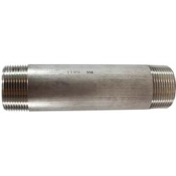 48123 - 1-1/4 in MPT x 1-1/4 in MPT, 3 in 304 Stainless Steel Welded Pipe Nipple