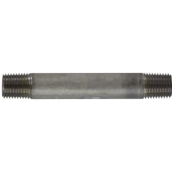 49027 - 1/4 in MPT x 1/4 in MPT Welded Stainless Steel Pipe Nipple, 4.5 in Long
