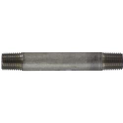49030 - 6 in 316 Stainless Steel Welded Pipe Nipple, 1/4 in MPT x 1/4 in MPT