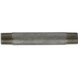 49053 - 3/8 in x 3/8 in Stainless Steel Welded Pipe Nipple, 9 in Length