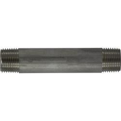 49066 - 1/2 in MPT x 1/2 in MPT 4 in Schedule 40 Welded Pipe Nipple, 316 Stainless Steel